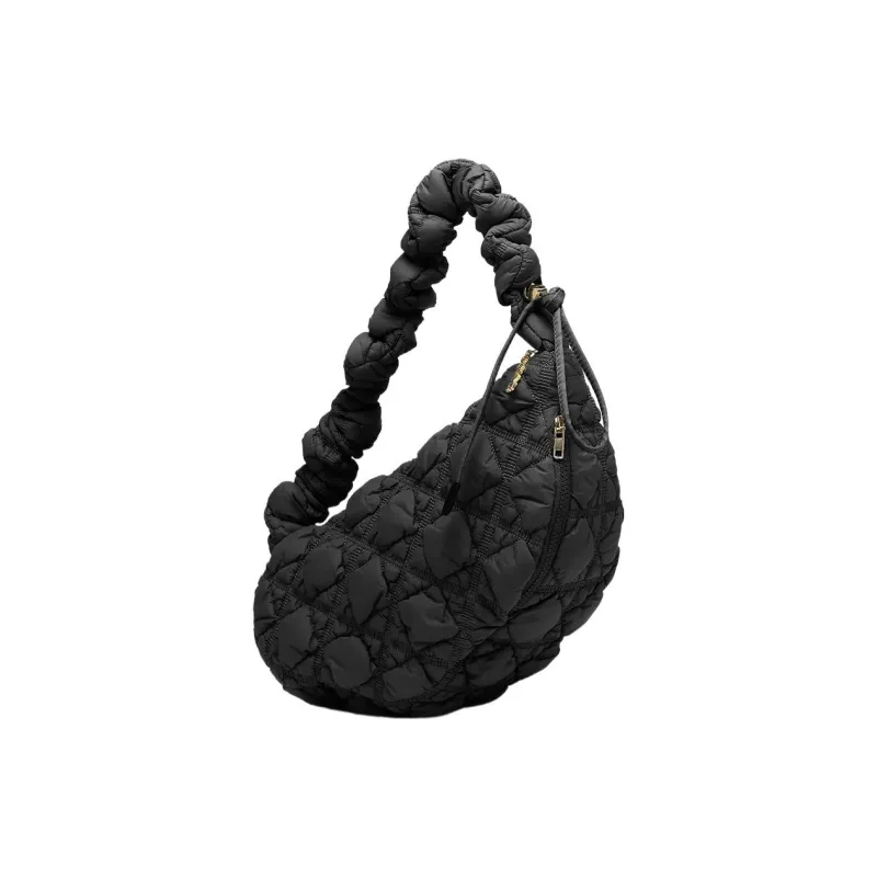 CARLYN Nylon Portable Crossbody Bag, Shoulder Bag Women's Black-1