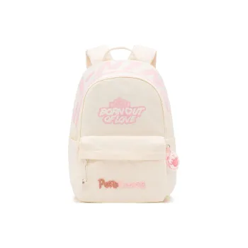 LiNing League Of Legends Poro Collaboration Collection Polyester Backpack Unisex Ecru