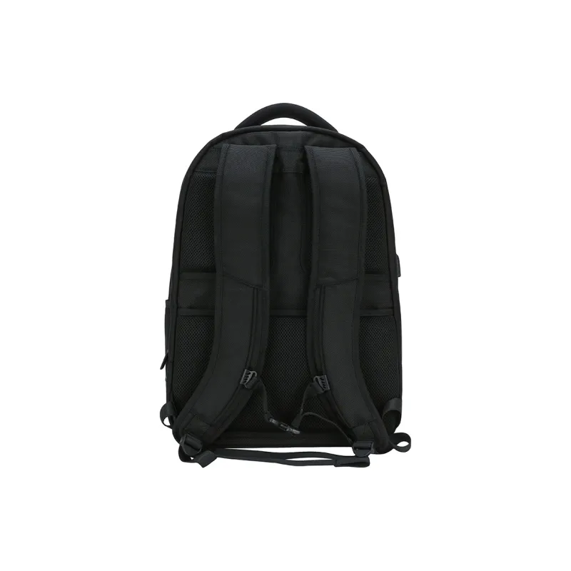 Diplomat Fabric Minimalist Style Laptop Backpack Large Size Men's Black-3