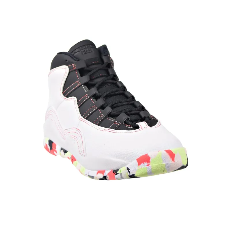 JORDAN 10 Retro White Barely Volt Ember Glow GS-1