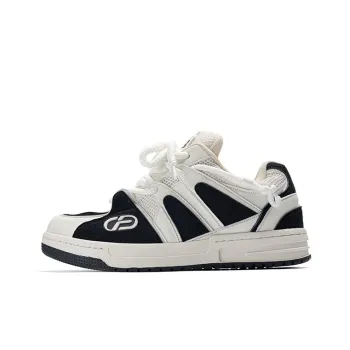 Fang Sanhuo Puffy Shoes Anti Slip Wear Resistant Low Top Skateboard Shoes Unisex White