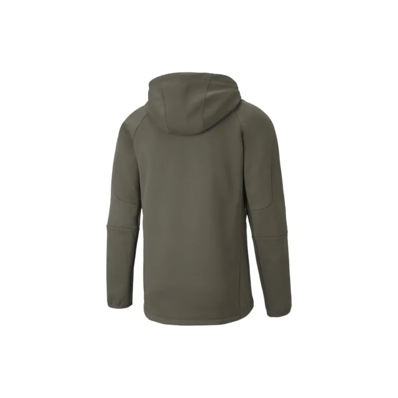 PUMA EVOSTRIPE Full-Zip Hoodie Sweatshirt Men's Green-1