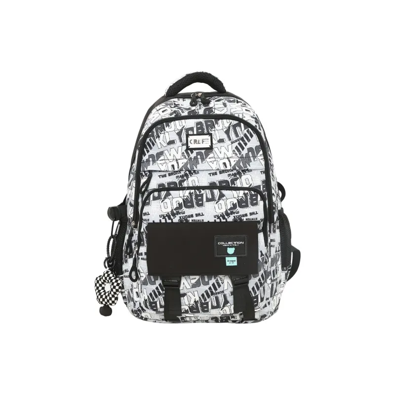 KAKAXI Nylon Backpack Laptop Bag Regular Unisex Black/Light Blue/Dark Blue/White-6