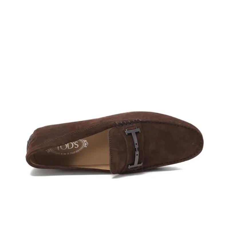 TOD'S Logo-plaque Gommino Loafers-4