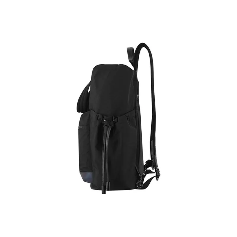 SAMSONITE Fabric Cow Leather Patchwork Tote Bag Shopping Bag Handbag Shoulder Bag Backpack Regular Women's Black-2