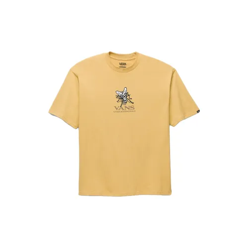 Vans Checker Fly T-Shirts Men Ochre