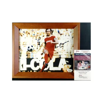 Huayitaojin Soccer Memorabilia & Collectible Includes JSA Certificate Of Authenticity, With Framing