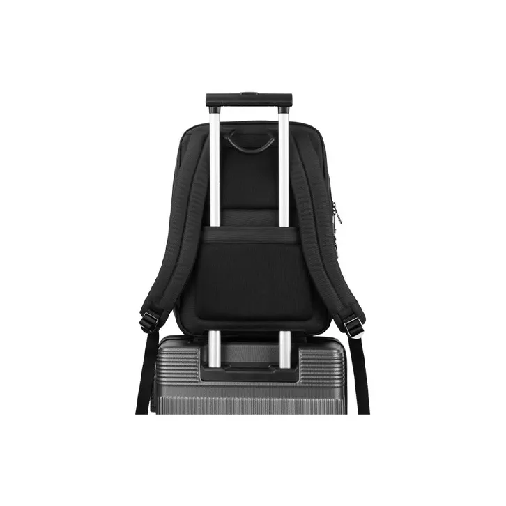 SAMSONITE SBL ENCODE Fabric Cow Leather Patchwork Backpack Regular Men's Black-5