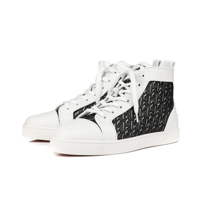 CL LUBOTING High Top Skateboard Shoes Men's White-1
