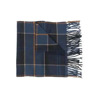 BARBOUR Knit Scarves Men's Marine Blue