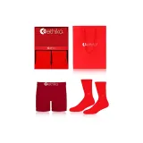 Red Luck Shuttle - Short Cayenne Red + Red Sox Gift Box