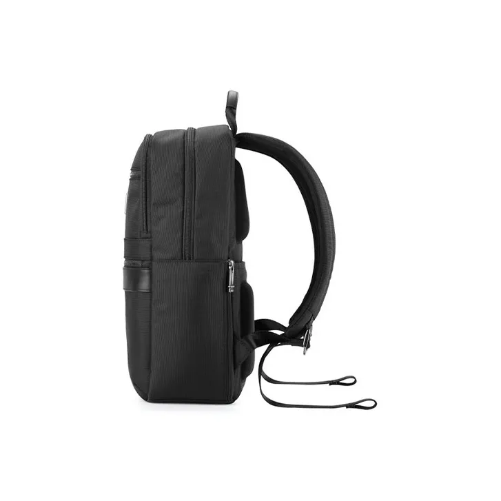 SAMSONITE SBL ENCODE Fabric Cow Leather Patchwork Backpack Regular Men's Black-2