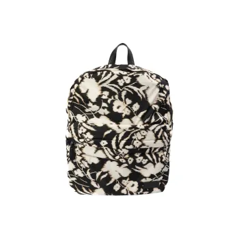 FERRAGAMO Nylon Backpack Regular Men's Black & White