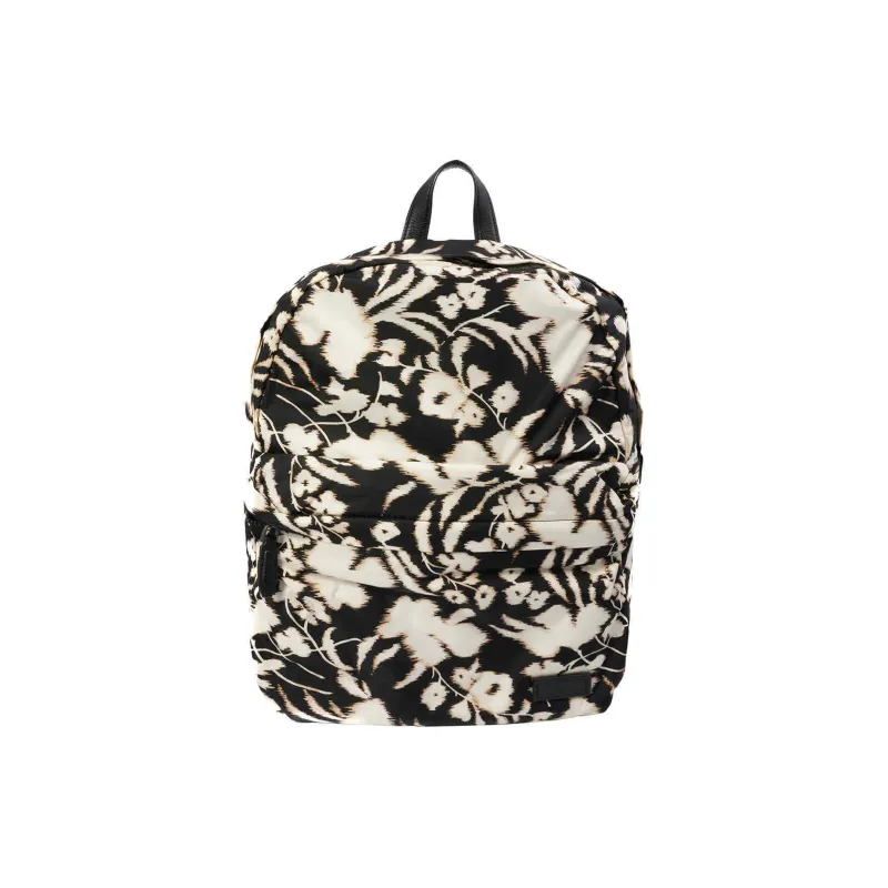 FERRAGAMO Nylon Backpack Regular Men's Black & White-0