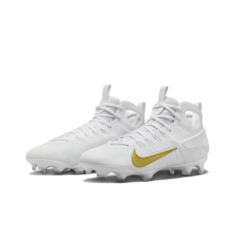 Nike Huarache 9 Elite Lax 'White Metallic Gold'-2