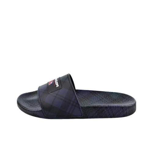 Polo Ralph Lauren Polo Sport Slide Plaid Black Navy