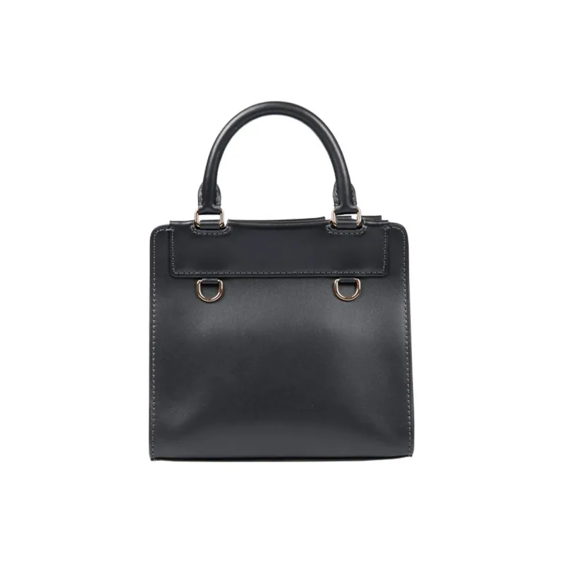 Fontana Milano 1915 Calfskin Shoulder Bag Crossbody Bag Handbag Women's Black-2