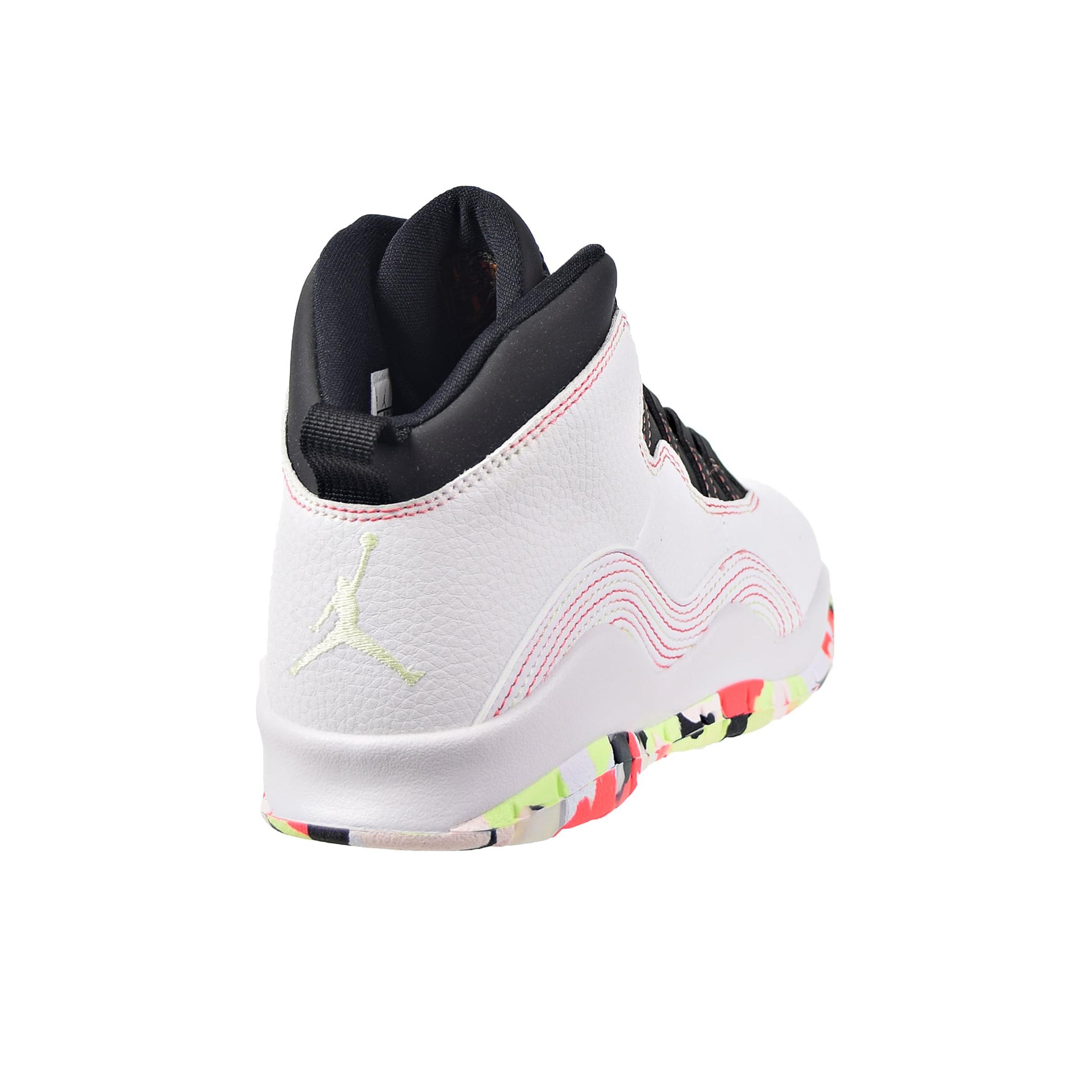 jordan Pour 10 Retro White Barely Volt Ember Glow GS POIZON