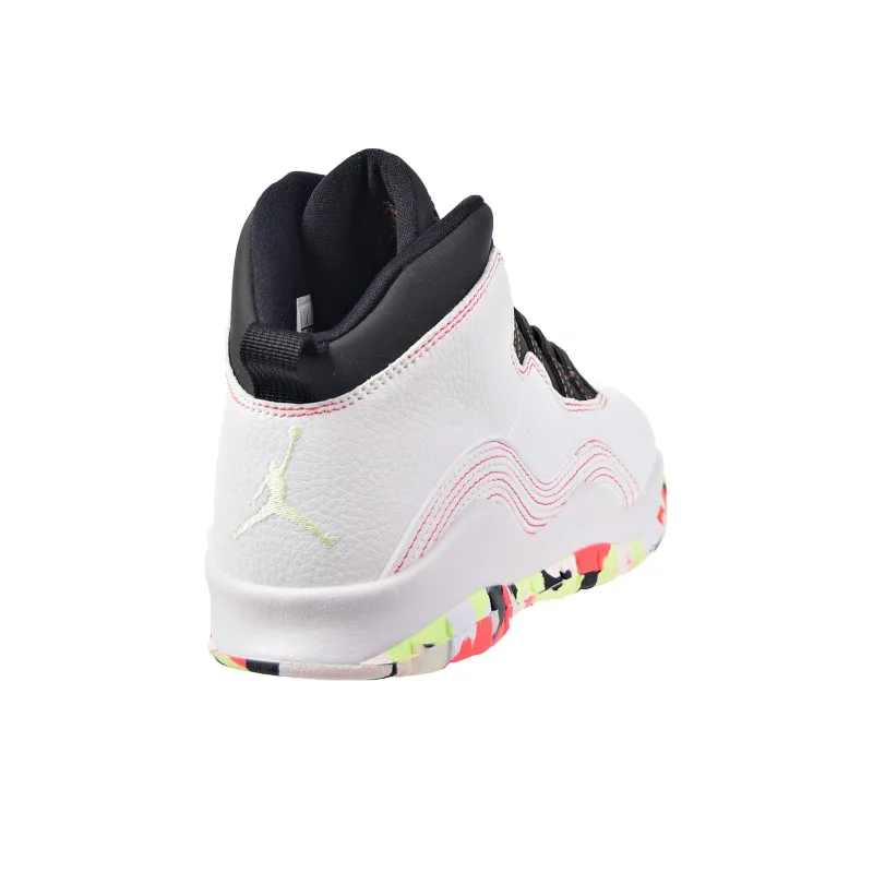 JORDAN 10 Retro White Barely Volt Ember Glow GS-2