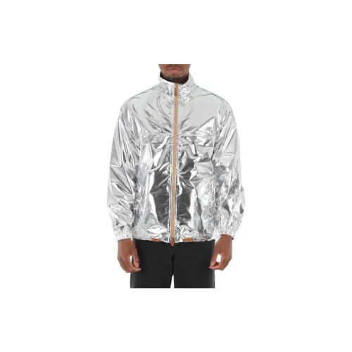 Burberry Jackets Men Silver