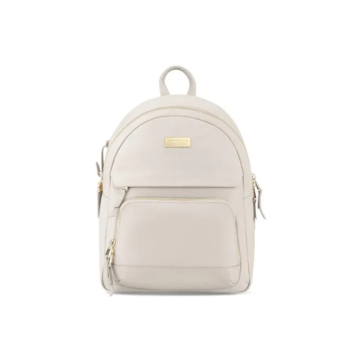 SAMSONITE KHALEESI Fabric Cow Leather Patchwork Laptop Backpack Regular Women's Ivory White-0