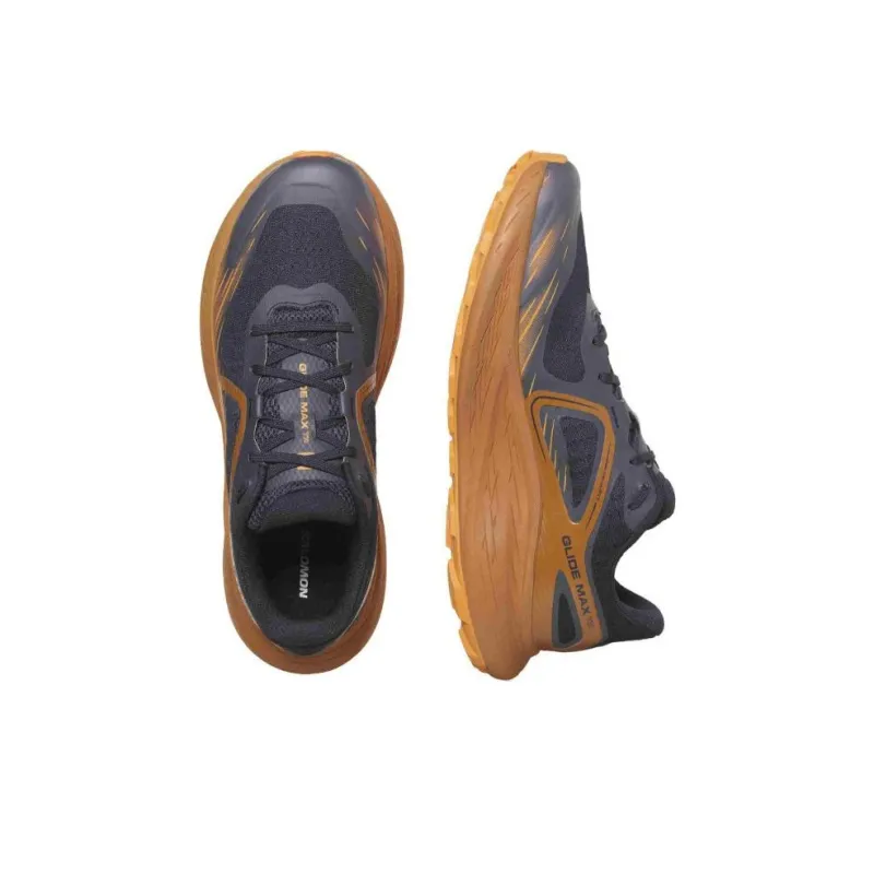 SALOMON Glide Ma Anti Slip Wear Resistant Low Top Running Shoes Men's Brown-2