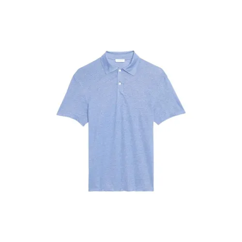 Sandro Polo Shirts Men Light Blue