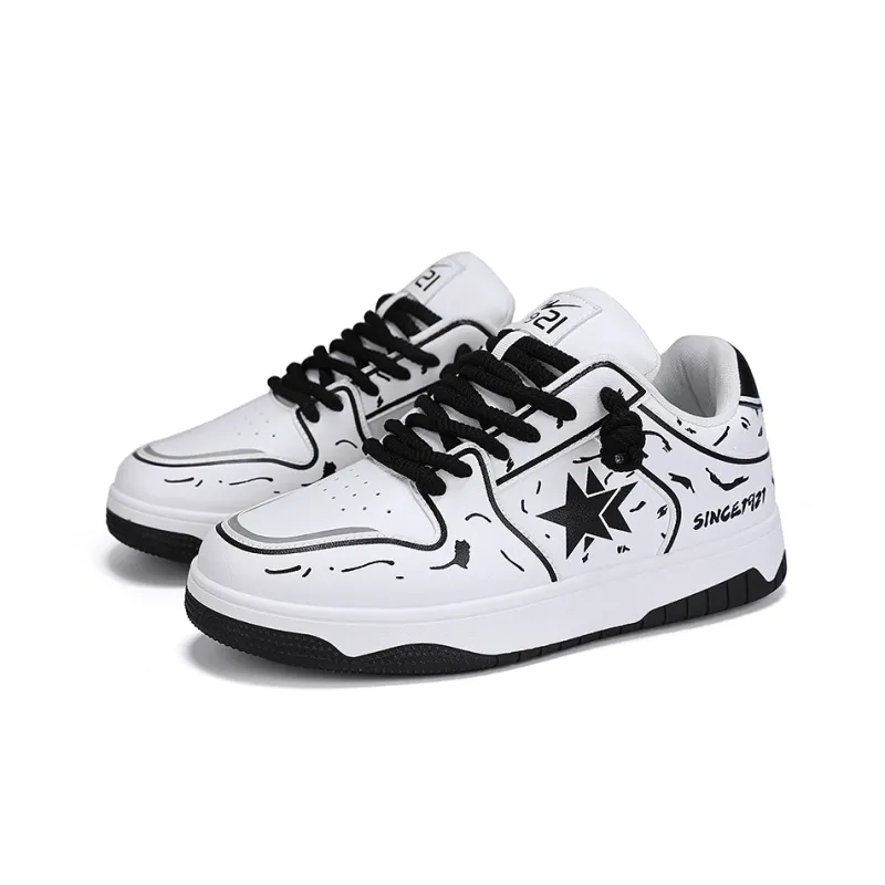 DOUBLE STAR 88 Slip Resistant Cushioning Abrasion Resistant Lightweight Breathable Low Top Skateboard Shoes Unisex-20