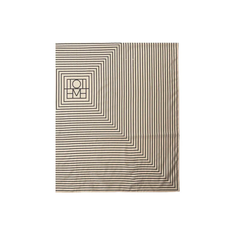 TOTEME Stripe-Printed Square-Shaped Scarf-2