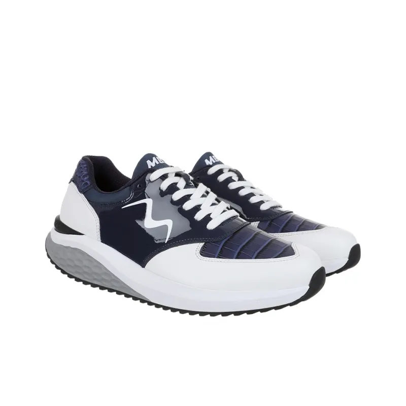MBT Curved Sole Platform MAFI Low Top Running Shoes Men's Blue-2