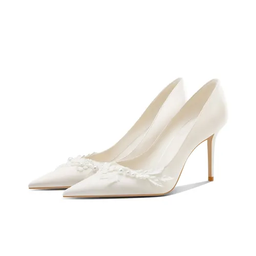 ROSE CASTLE High Heels Women's White