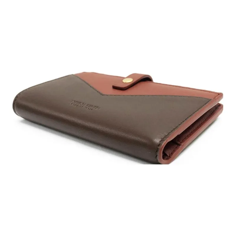Bottega Veneta Calfskin Wallet Women's Brick & Brown-1