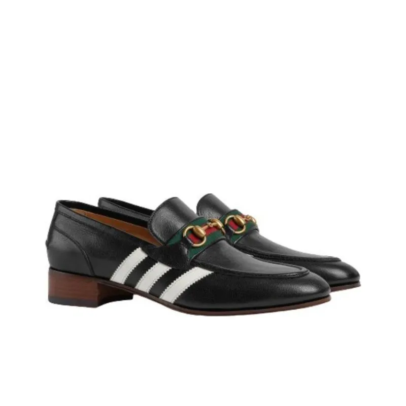 GUCCI Adidas X GUCCI Loafer 'Black Leather'-1