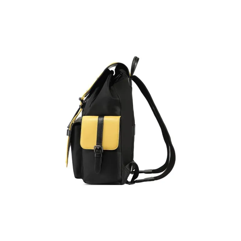 SAMSONITE Fabric Backpack Regular Men's Black & Yellow-2