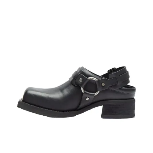 Acne Studios Buckled Leather Mules