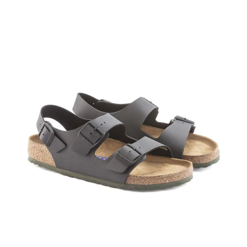 Birkenstock Beach Sandals Men's The Desert Is Black Narrow Fit-2