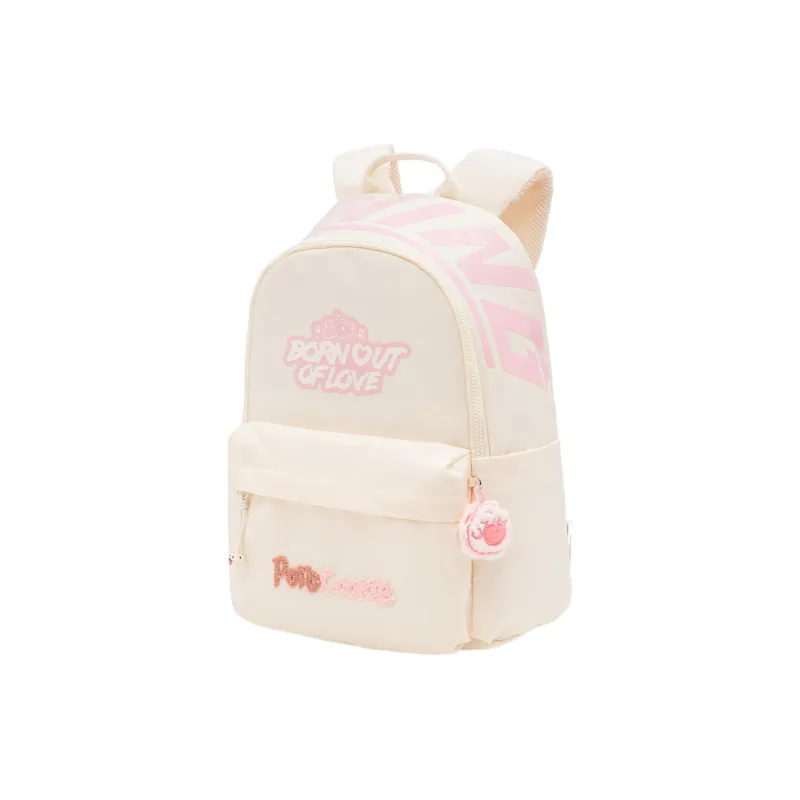 LiNing League Of Legends Poro Collaboration Collection Polyester Backpack Unisex Ecru-2