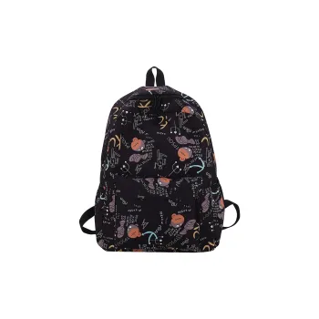 KAKAXI Nylon Laptop Backpack Unisex Black/Gray/Ecru