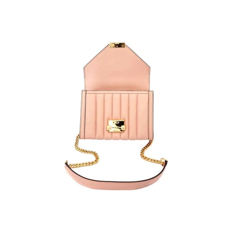 MICHAEL KORS Leather Shoulder Bag Crossbody Bag Small Size Women's Pink-3