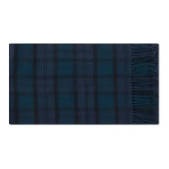 BARBOUR Tartan Checked Fringed Scarf