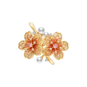 Huaying Pearl Zircon Brooches Women's