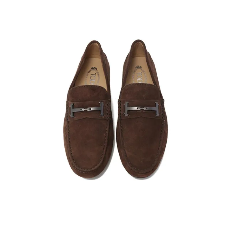 TOD'S Logo-plaque Gommino Loafers-3