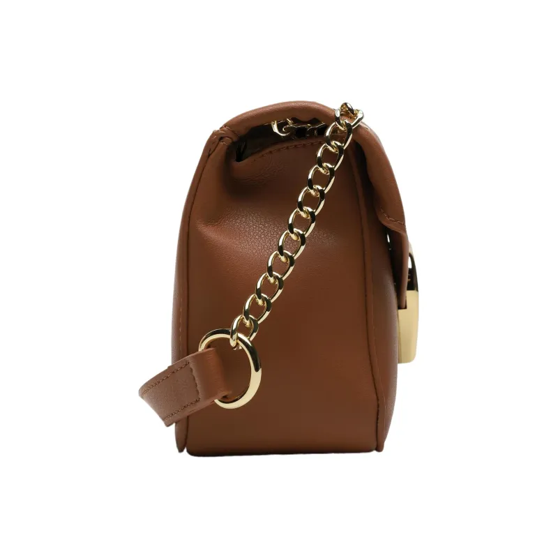 LOVE MOSCHINO Faux Leather Shoulder Bag Crossbody Bag Small Size Women's Brown-2
