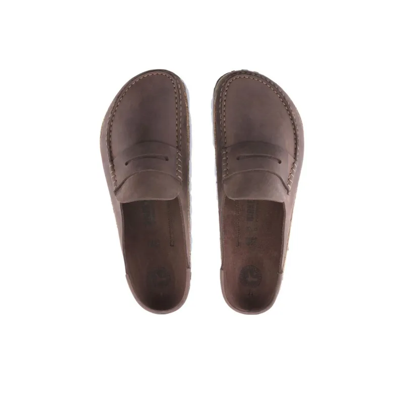 Birkenstock Wrap toe Slippers Men's Red Brown Narrow Fit-3