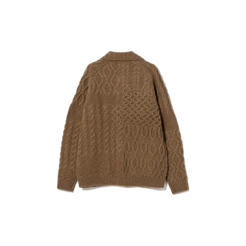 Beams PLUS Sweater Unisex Brown-2