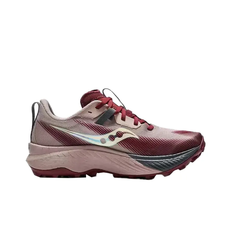 Saucony ENDORPHIN EDGE Slip Resistant Low Top Running Shoes Women's Beige Red-1