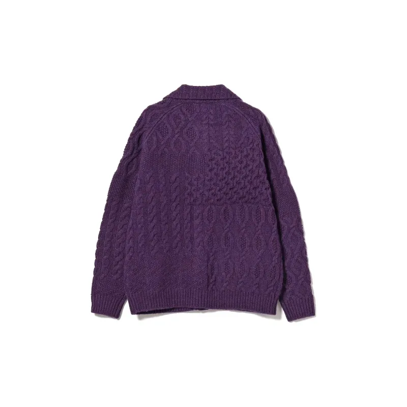 Beams PLUS Sweater Unisex Purple-2