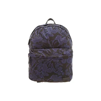 FERRAGAMO Nylon Backpack Regular Men's Blue Black