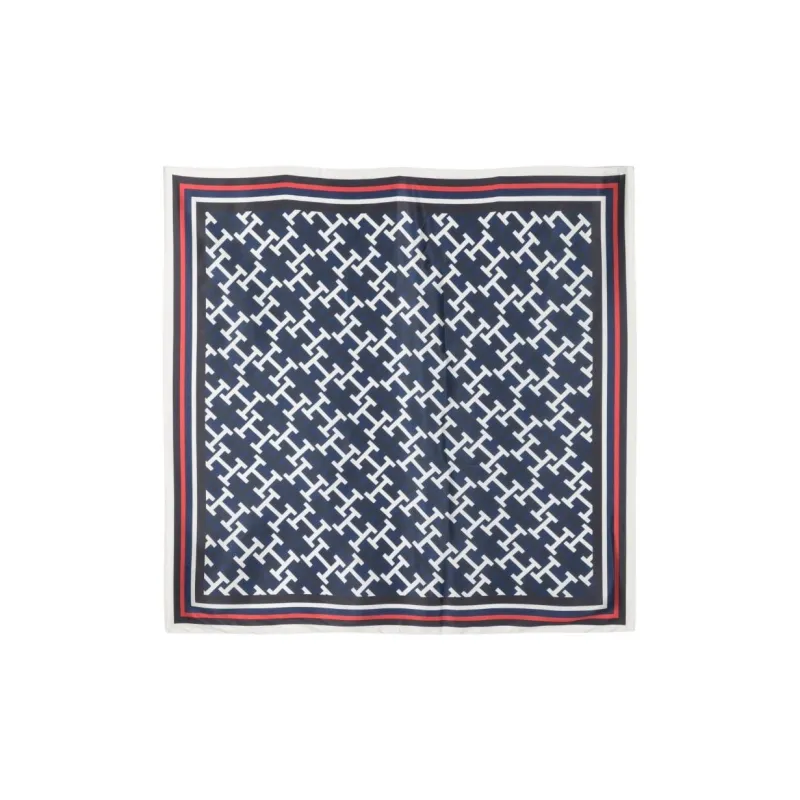 Tommy Hilfiger Monogram print Satin finish Scarf-0