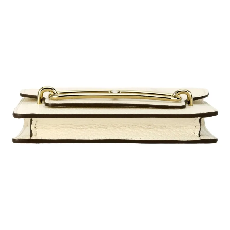 HERMES Roulis Goatskin Clutch Shoulder Bag Crossbody Bag Fanny Pack Wallet Regular Women's I2 Nata Cream White-3